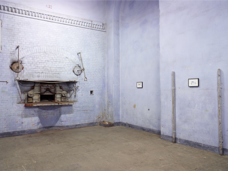 Cyprien Gaillard New Picturesque, 2012 Postcards, paper Installation view at Caserma XXIV Maggio, Fondazione Nicola Trussardi 2012 Courtesy Sprüth Magers Berlin London Photo: Marco De Scalzi