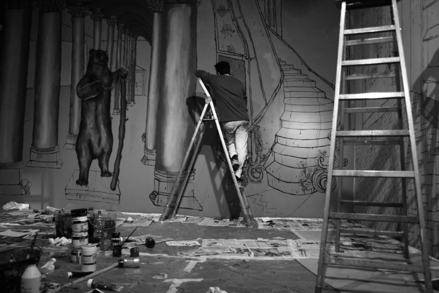 Giuseppe Abate, Mueslikammer, 2013 immagine dell'allestimento dell'opera site specific