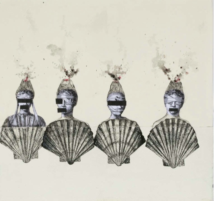 Marzia Migliora, Giornata del Contemporaneo, AMACI 2013 - Disegno di progetto per Aqua Micans, 2013, tecnica mista Courtesy Galleria Lia Rumma Milano/Napoli