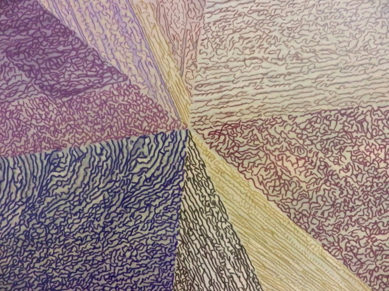Martina Bassi,   Legno composto matita colorata,   carta fotografica,   alluminio 150 x 160 x 0,  1 cm 2013,   courtesy Room Galleria,   Milano,   foto: Lorenzo Nencioni (dettaglio)
