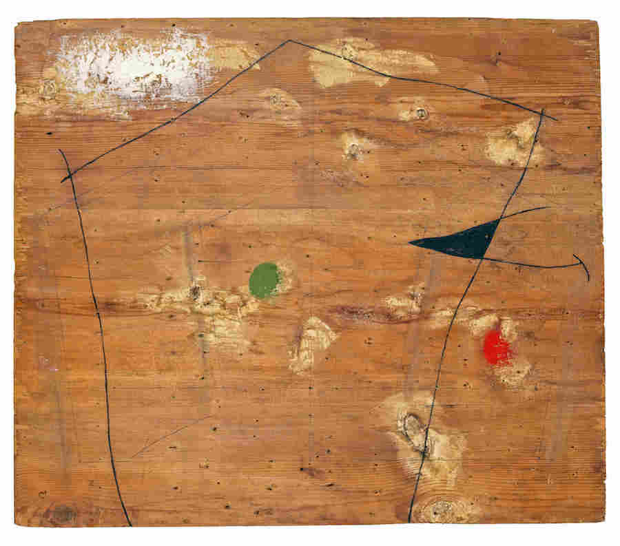 Joan Miro? Dipinto,   1960 Olio,   grafite e mastice su tavola,   cm 50 x 58. Collezione privata. © Successio? Miro? by SIAE 2016