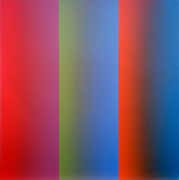 Aldo Schmid,   3 Tensioni 2 Contrasti,   1977,   acrilico su tela,   cm 100x100