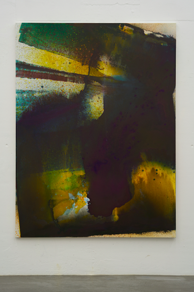 MAX FRINTROP, 2017, untitled (Elogium), 200 x 150 cm, acrylic, ink, pigments on canvas