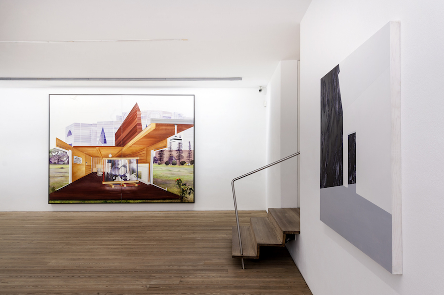 Paolo Chiasera - Martin Pohl - Installation views -  Exhibition paintings,  Kunst Meran Merano Arte,  2017. Photo: Ivo Corrà © the artists and Kunst Meran Merano Arte 2017