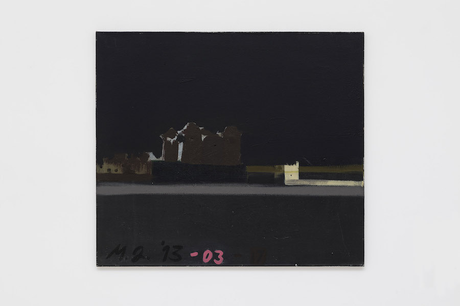 Merlin James: “Dark” 1993/2017 – Acrylic on canvas – 81x71 cm - C.sy Galleria Raucci/Santamaria Naples/Milan –  Photo: Andrea Rossetti, Milan