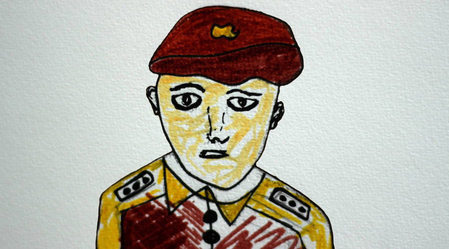 Fahmy Shahin – Military, Self-portrait, 2013 - Courtesy of the artist