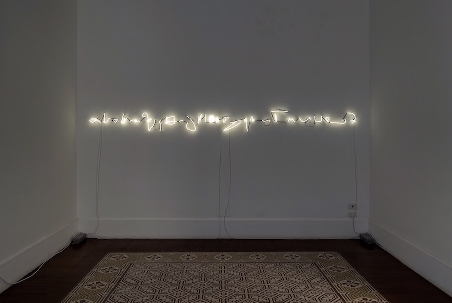 Antonio Della Guardia, La luce dell'inchiostro ottenebra, 2018, exhibition view - Galleria Tiziana Di Caro , Napoli - Foto: Danilo Donzelli