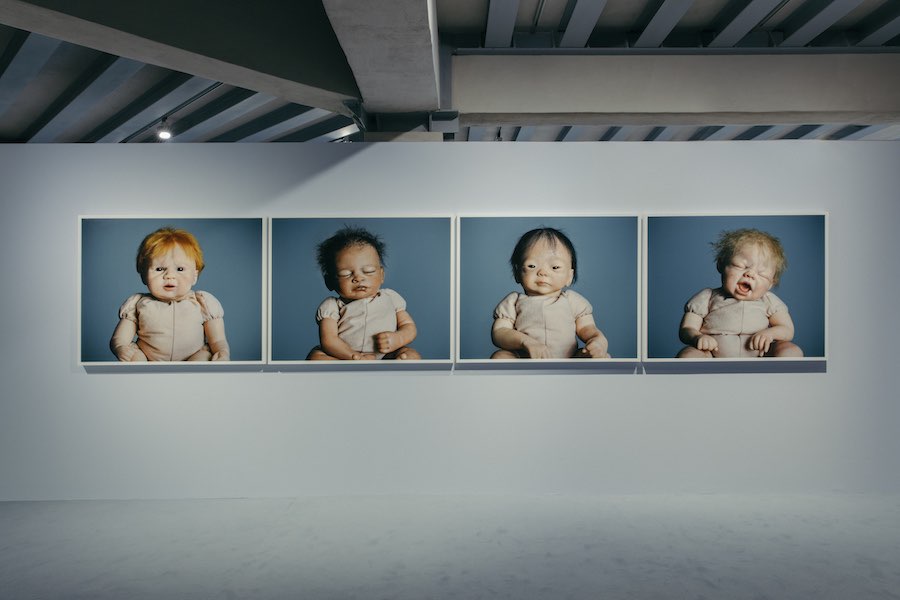 Exhibition view of “Surrogati. Un amore ideale” - Osservatorio Fondazione Prada, 2019 - Photo Mattia Balsamini - Courtesy Fondazione Prada / Jamie Diamond - Aisha, 2014, Harry, 2014, Kameko, 2014, Troy, 2014 from “Nine Months of Reborning”