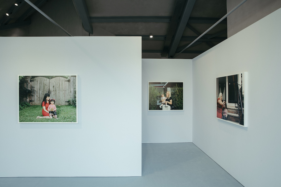 Exhibition view of “Surrogati. Un amore ideale” - Osservatorio Fondazione Prada, 2019 - Photo Mattia Balsamini - Courtesy Fondazione Prada / Jamie Diamond da/from “Forever Mothers”