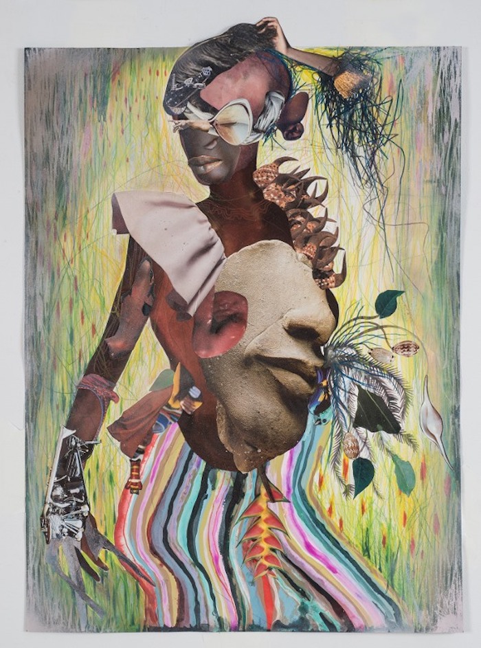 Wangechi Mutu, Automatic Hip, 2015, collage on paper, 74,3x58,4 cm