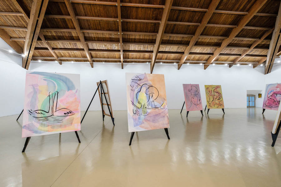 Camille Henrot - L'emozione dei Colori nell'Arte - Castello di Rivoli - Installation view foto © Andrea Guermani