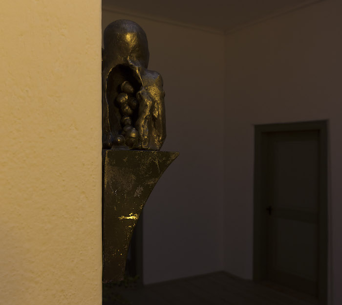 A Mind of Winter, Enzo Cucchi,  Idolo della Quercia, 2015, bronze, iron, 27 x 8 x 8 cm. Unique Courtesy  ZERO…, Milan, ph. Andrea Rossetti, @ Giorgio Pace Projects