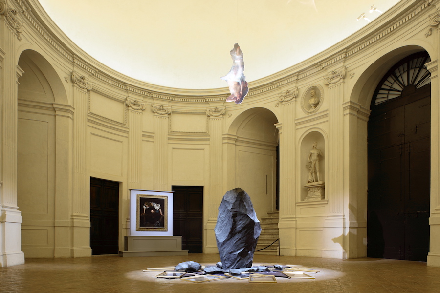 Giulio Paolini - Caravaggio - Foto Alberto Novelli - Installation view at Gallerie Nazionali di Arte Antica - Palazzo Barberini, Roma