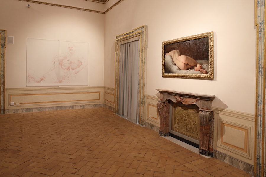 Stefano Arienti - P. Subleyras - Foto Alberto Novelli - Installation view at Gallerie Nazionali di Arte Antica - Palazzo Barberini, Roma