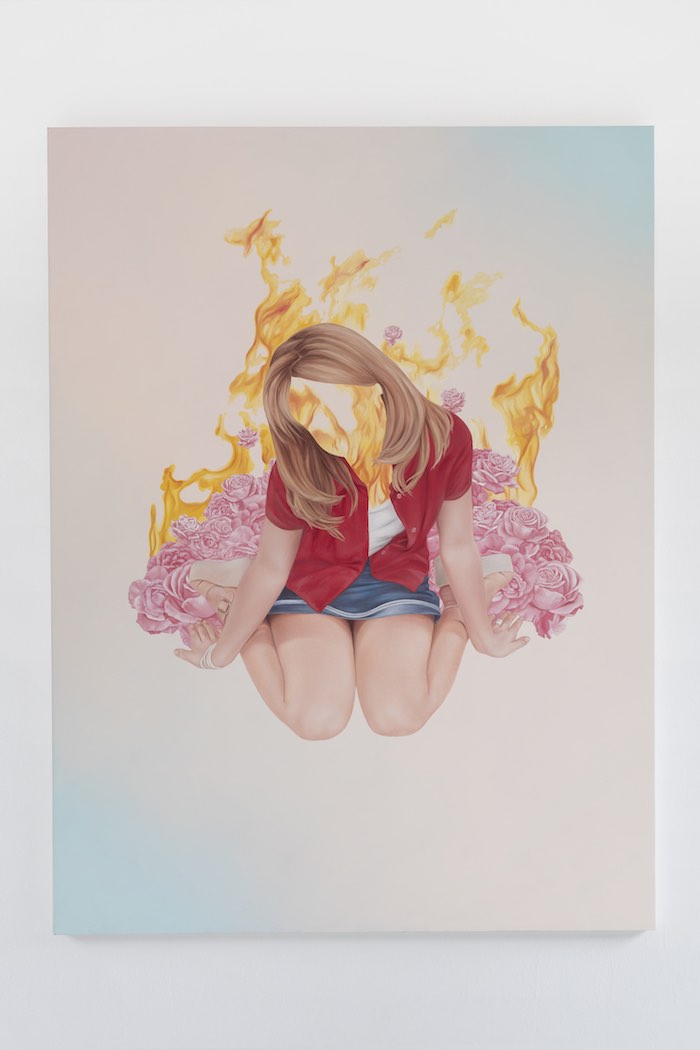 Laura Baldassari, Britney #2, 2018, Oil On Canvas, 180x135 cm, Studiolo, Milan - Photo Filippo Armellin