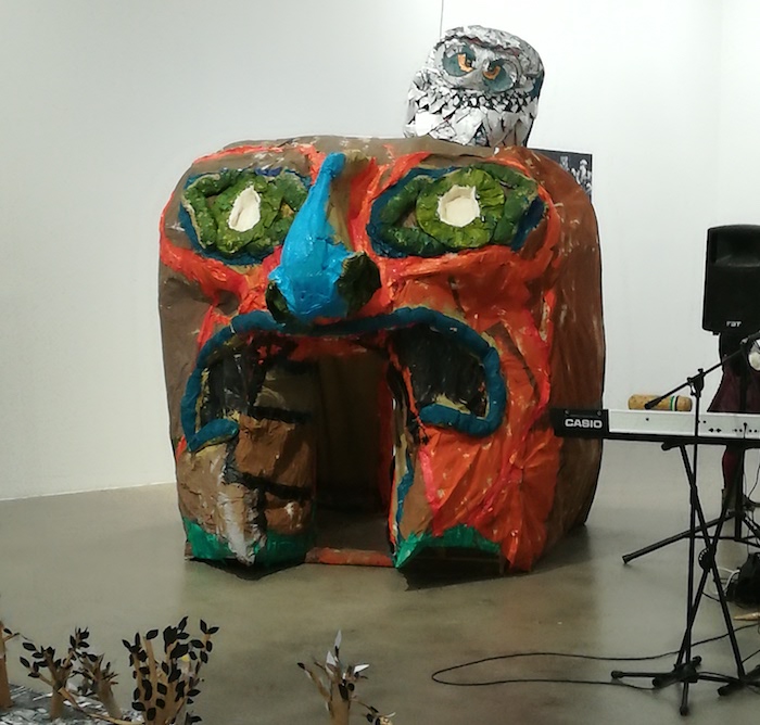 Monster Chetwynd “Il gufo con gli occhi laser” - Installation view - Fondazione  Sandretto Re Rebaudengo, Torino 2018