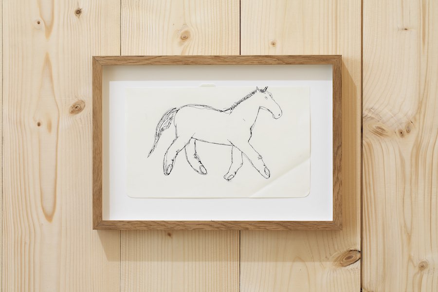 17-Tarje Eikanger Gullaksen, Study for an Equestrian Statue, 2018, pen on paper, 21 x 12,6 cm
