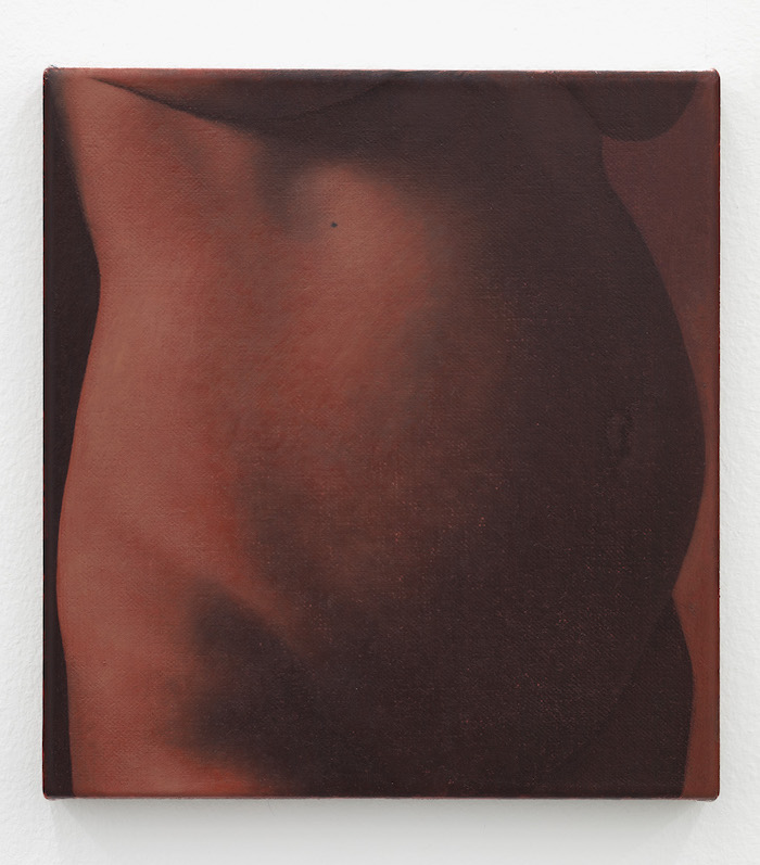 Oliver Osborne,Untitled, 2019, Oil on linen, 28.5 x 26 x 2.7 cm, Photo credit: Filippo Armellin